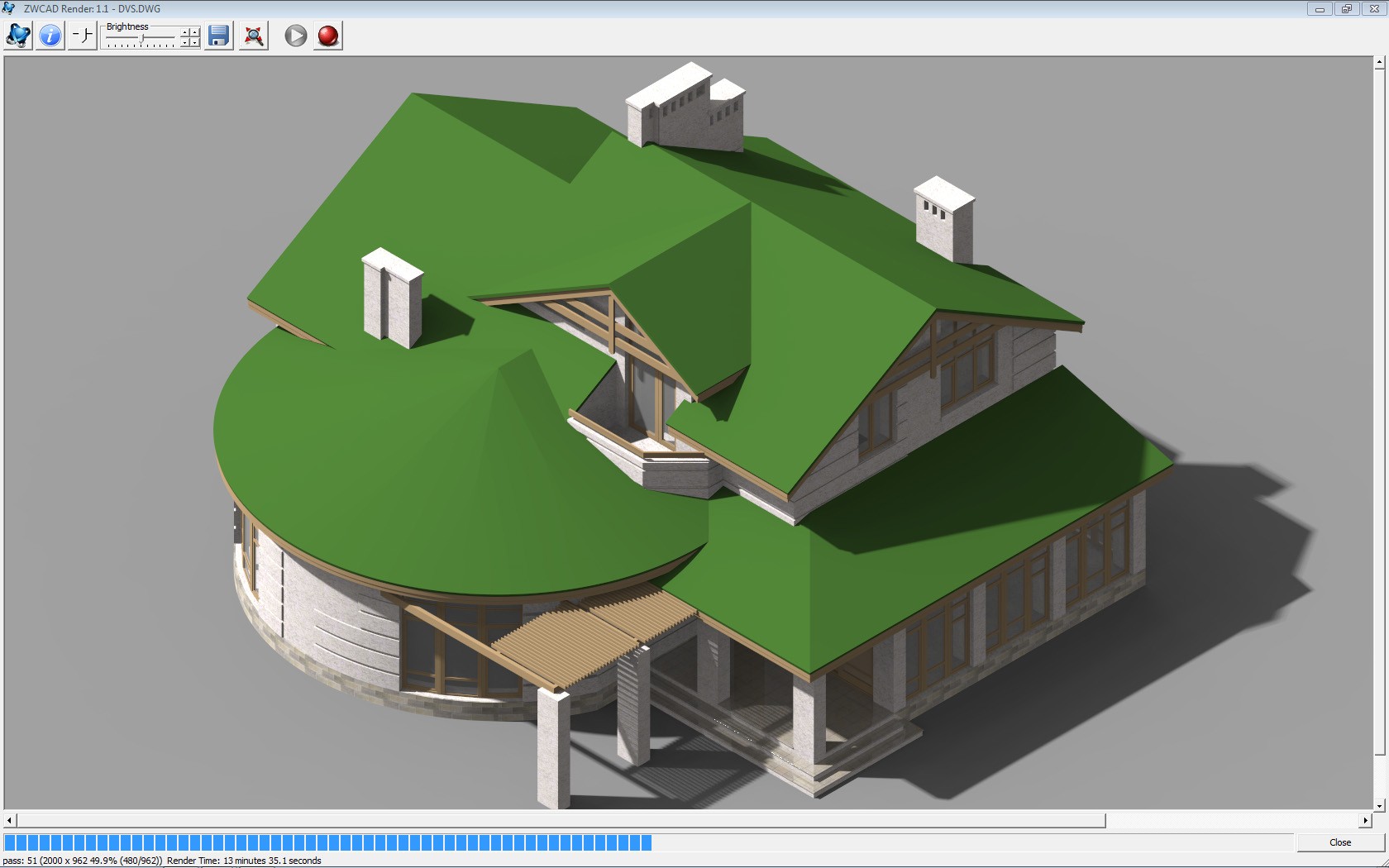 Компьютерное моделирование загородного дома и планировка.